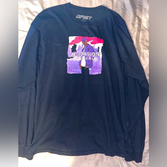 Dipset Purple Haze CAMRON Album Cover Graphic Long Sleeve Shirt - Picture 1 of 6